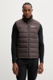 Jack Wolfskin vestă sport cu puf Ather culoarea bleumarin, de tranziție, 1207691
