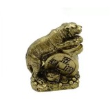 Statueta Feng Shui Tigru pe Moneda - 7cm, model FS 208