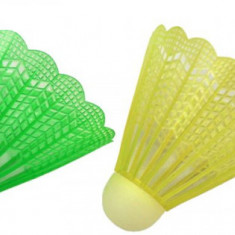 Set 4 fluturasi badminton, dimensiune 8x6.5 cm, multicolor