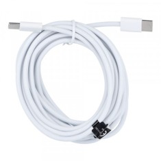 Cablu Date si Incarcare USB-C - USB-C OEM HD26, 30W, 3m, Alb