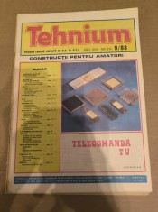 Revista Tehnium Nr 9 - ( 214 ) - anul 1988 - Telecomanda TV