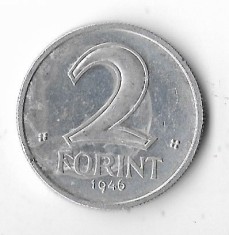 Moneda 2 forint 1946 - Ungaria, cotatii ridicate! foto
