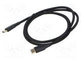 Cablu USB 2.0 USB C VENTION 1m negru