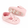 Pantofiori roz cu puncte decupate (Marime Disponibila: 3-6 luni (Marimea 18, Superbaby