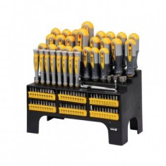 Set surubelnite magnetice cu stativ, 100 bc, Cr-V
