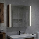 vidaXL Dulap cu oglindă pentru baie Lemn vechi 63,5 x 15,5 x 60,5 cm 889253