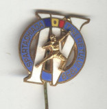 Insigna CAMPION - SPARTACHIADA TINERETULUI 1959 - varianta atlet aplicat