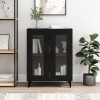 VidaXL Servantă, negru, 69,5x34x90 cm, lemn prelucrat