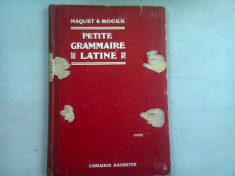 PETIT GRAMMAIRE LATINE - MAQUET &amp;amp; ROGER (MICA GRAMATICA LATINA) foto