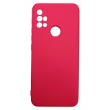 Husa din silicon, silk touch si catifea pentru Motorola G30, Roz