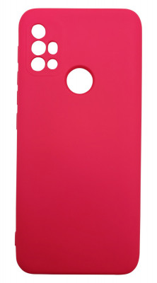 Husa din silicon, silk touch si catifea pentru Motorola G30, Roz foto