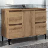 VidaXL Dulap de chiuvetă stejar artizanal, 80x33x60 cm, lemn prelucrat