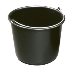 Galeata pentru constructii, maner metalic, neagra, 5 L, Strend Pro foto