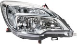 Far Opel Meriva B 06.2010-01.2014 Visteon fata dreapta, tip bec H1+H7, culoare rama argintiu, reglare electrica