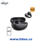 Casti wireless QCY Crossky Clip T33, negru, Bluetooth 5.4, 10.8 mm