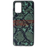 Husa Samsung Galaxy S20 Plus, TPU Leather Snake, Verde, Protectie Premium