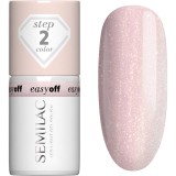 Semilac Easy Off Step 2 unghii cu gel folosind UV / lampă cu LED culoare Glazed Milk 7 ml