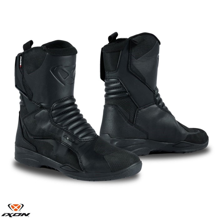 Ghete (cizme) pentru scuter - motocicleta Touring/Adventure barbati All Season Ixon model Midgard WP MS culoare: negru (100% waterproof) 46