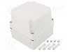 Carcasa policarbonat, 130mmx130mmx125mm, IP66, IP67, FIBOX - PC 125/125 HG