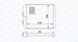 Radiator incalzire habitaclu Opel Astra G, Astra H, Astra H Twintop Motor 1.2, 1.2, 1.3 Cdti, 1.3 Cdti, 1.3 Cdti, 1.3 CDTi, 1.3 Cdti, 1.4, 1.4,