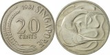 Singapore 1981 - 20 cents, circulata