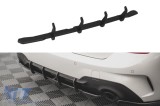 Adaugare tip Street Pro Maxton Design pentru difuzor de bara spate potrivit pentru BMW Seria 3 G20 sedan, G21 break dupa 2018, negru mat Performance A