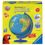 Puzzle 3D Copii - Globul Lumii, 180 Piese | Ravensburger