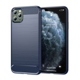 Cumpara ieftin Husa pentru iPhone 11 Pro Max, Techsuit Carbon Silicone, Blue