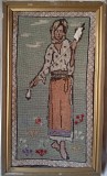 2 tablouri vechi goblen kilim tradiționale etnografice