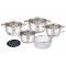Set gatit Heinner, 16-24 cm, 1.9-6.1 l, 10 piese, inox, Argintiu