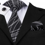 Set cravata + batista + butoni - matase - model 91