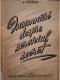 R. Rowen - Insemnari despre serviciul secret (Editia: 1952)