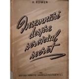 R. Rowen - Insemnari despre serviciul secret (Editia: 1952)