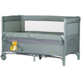 Patut pliabil Chipolino Relax basil cu laterala culisanta