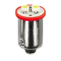 Bec Hyper-Led4 - 2SMD 12V pozitie soclu metal BA9s 2buc - Rosu Garage AutoRide foto