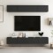 vidaXL Comode TV, 4 buc., negru, 100x30x30 cm, PAL