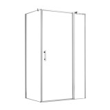 Cumpara ieftin Simple 80x100 cm ny&iacute;l&oacute;ajt&oacute;s aszimmetrikus zuhanykabin zuhanyt&aacute;lca n&eacute;lk&uuml;l