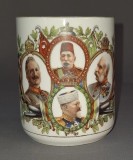 CONDUCĂTORII PUTERILOR CENTRALE WWI * CANĂ PATRIOTICĂ ANIVERSARĂ (RARITATE)