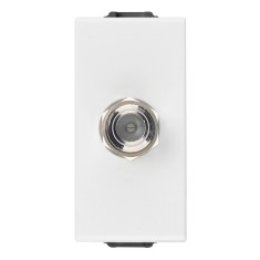 Priza TV de capat tip F 1M Vimar Neve alb 09318