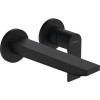 Baterie Lavoar Hansgrohe Rebris E Negru Mat Incastrabila Perete 200mm Metal Design Modern