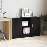 Dulap vidaXL Stejar Negru 120x30.5x70 cm Lemn Prelucrat Bufet Consola Hol Living Modern Minimalist Negru