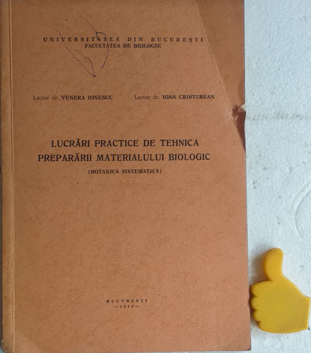 Lucrari practice de tehnica prepararii materialului biologic Venera Ionescu