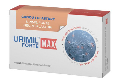 URIMIL FORTE MAX 30CPS + 1PLASTURE GRATIS foto