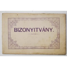 SCOALA CIVILA DE FETE , ORAVITA , CERTIFICAT DE ABSOLVIRE A CLASEI A - III -A , TEXT IN MAGHIARA SI GERMANA , 1878