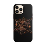 Husa compatibila cu Apple iPhone 13 Pro Max model Skull atom, Silicon, TPU, Viceversa, Transparent, Carcasa