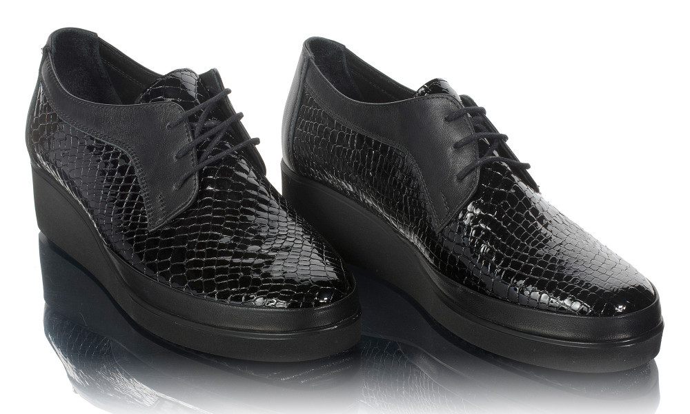 Pantofi dama din piele naturala Caspian Cas-124-NCR, 36 - 40, Negru, Cu  talpa joasa | Okazii.ro