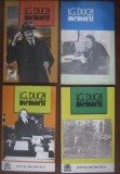 Memorii / I. G. Duca Vol. 1-4 set complet
