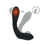 Stimulator Prostata Bendable, 10 Moduri Vibratii, 10 Moduri Pulsatii, Functie de Incalzire, Silicon, USB, Negru
