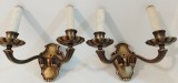 Set de 2 superbe aplice din bronz