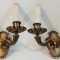 Set de 2 superbe aplice din bronz